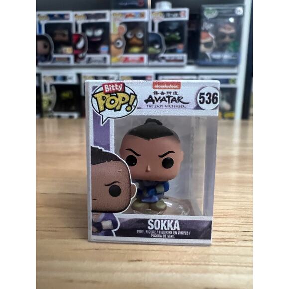 BITTY Sokka Funko Pop #536 ATLA Avatar Last Airbender Nickelodeon Anime Nick TV - Picture 1 of 6